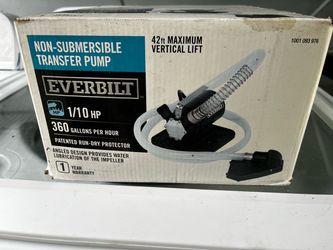 Everbilt Non-Submersible Transfer Pump 1/10 HP