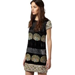 Manoush Sequin Peacock Dress