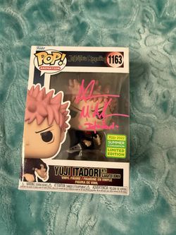 Yuji Itadori Funko Signed By Adam McArthur 