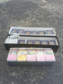 Pokemon Lot with 5 unopened Pitch Black booster decks & One Piece Lot