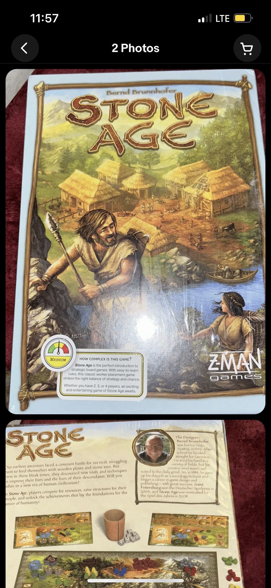 Stone Age Board Game Sealed New