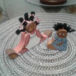 VINTAGE Wooden Figures 