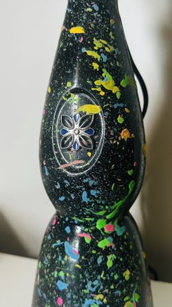 Clase Azul Bottle Lamp - Glow Dark Splatter Art