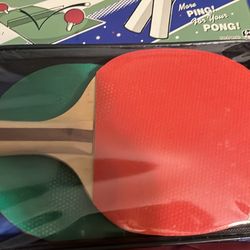 Table Tennis Has No Net But Has 2 Bats And 3 Balls