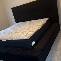 Upholstered Platform Storage Bed