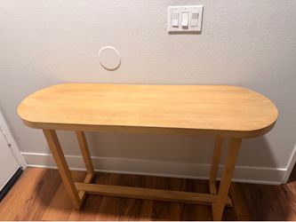 Solid wood console table