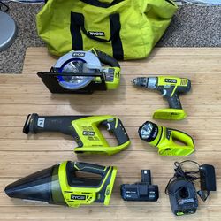 Ryobi Cordless 18V Power Tools