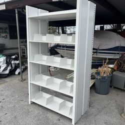 Metal Shelf Gondola Shelving Bookcase Adjustable Snap-Together 26x50x88 (Many Available) - $100 each