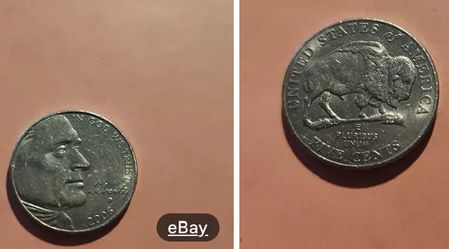 2005 D Mint Nickel-rare Buffalo Five Cent Coin with Circular Clad