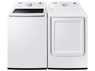 Samsung 4.5 cu. ft. Top Load Washer with Impeller, Vibration Reduction and 7.2 cu. ft. Dryer Set