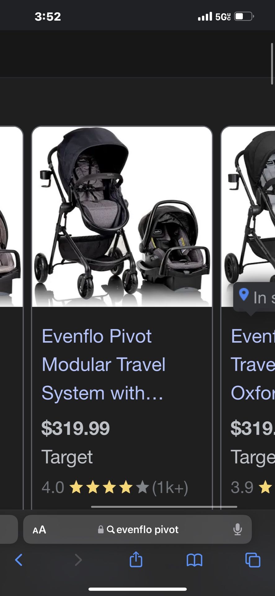 Evenflo Pivot Stroller And Carseat New In Box