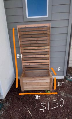 Brand new handcrafted cedar planters made with quality materials & constructed with durability.