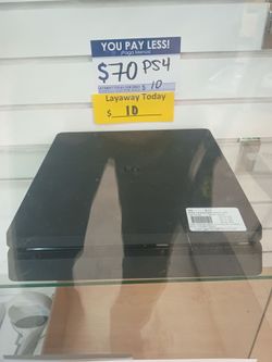 Ps4 game system with cords, controllers