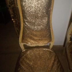 Gold French Victorian Upscale Antique Chairs From Overseas
