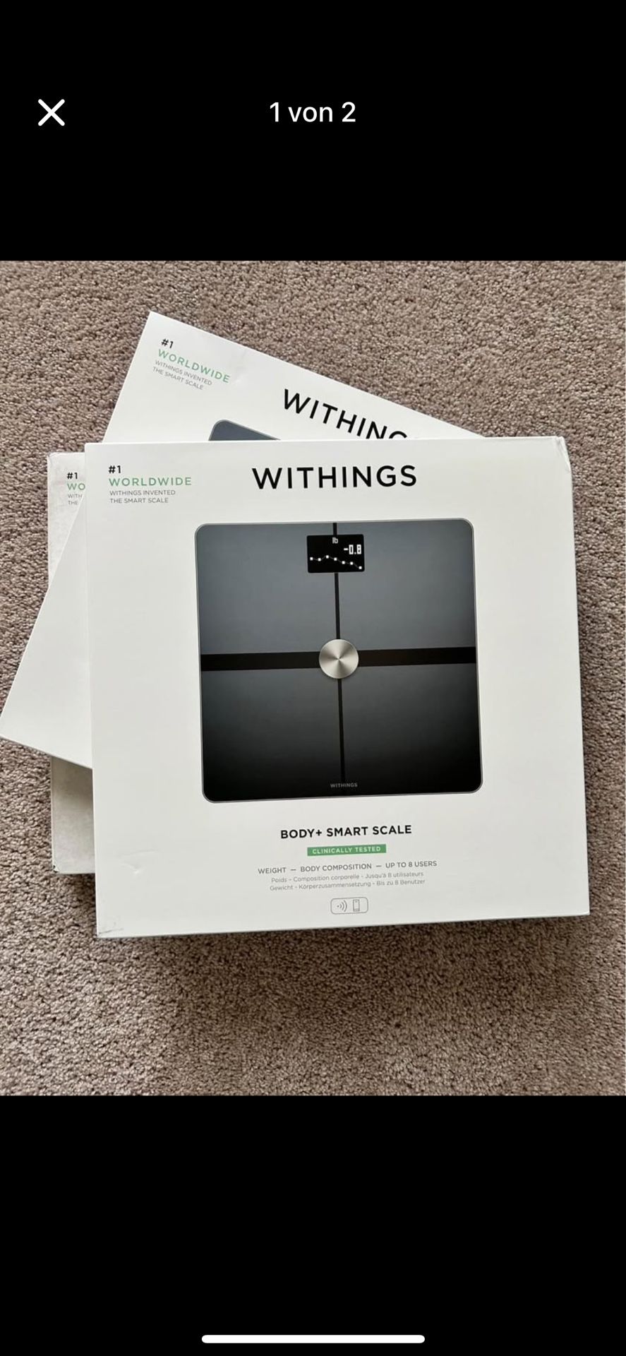 50% of Amazon Price Withings Body+ Wi-Fi bathroom scale