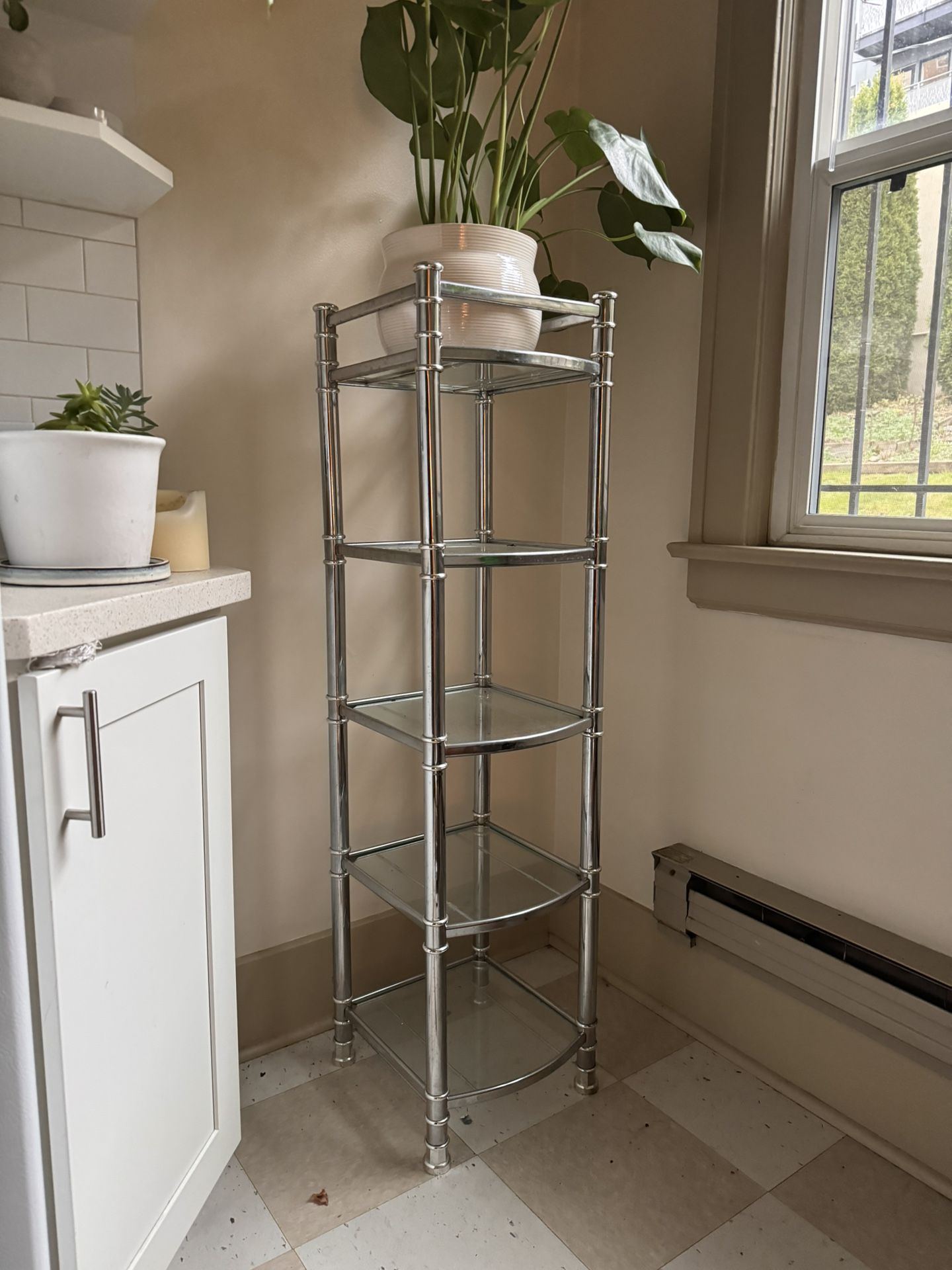 Glass Metal Shelves