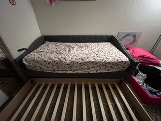 Gray Bed Frame