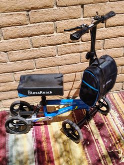 BlessReach Knee Scooter (Excellent Condition, Shock Absorber, Basket)