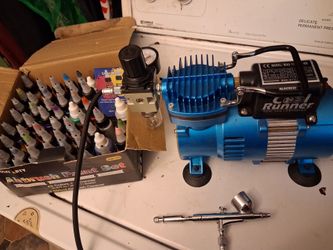 Air compressor and paint