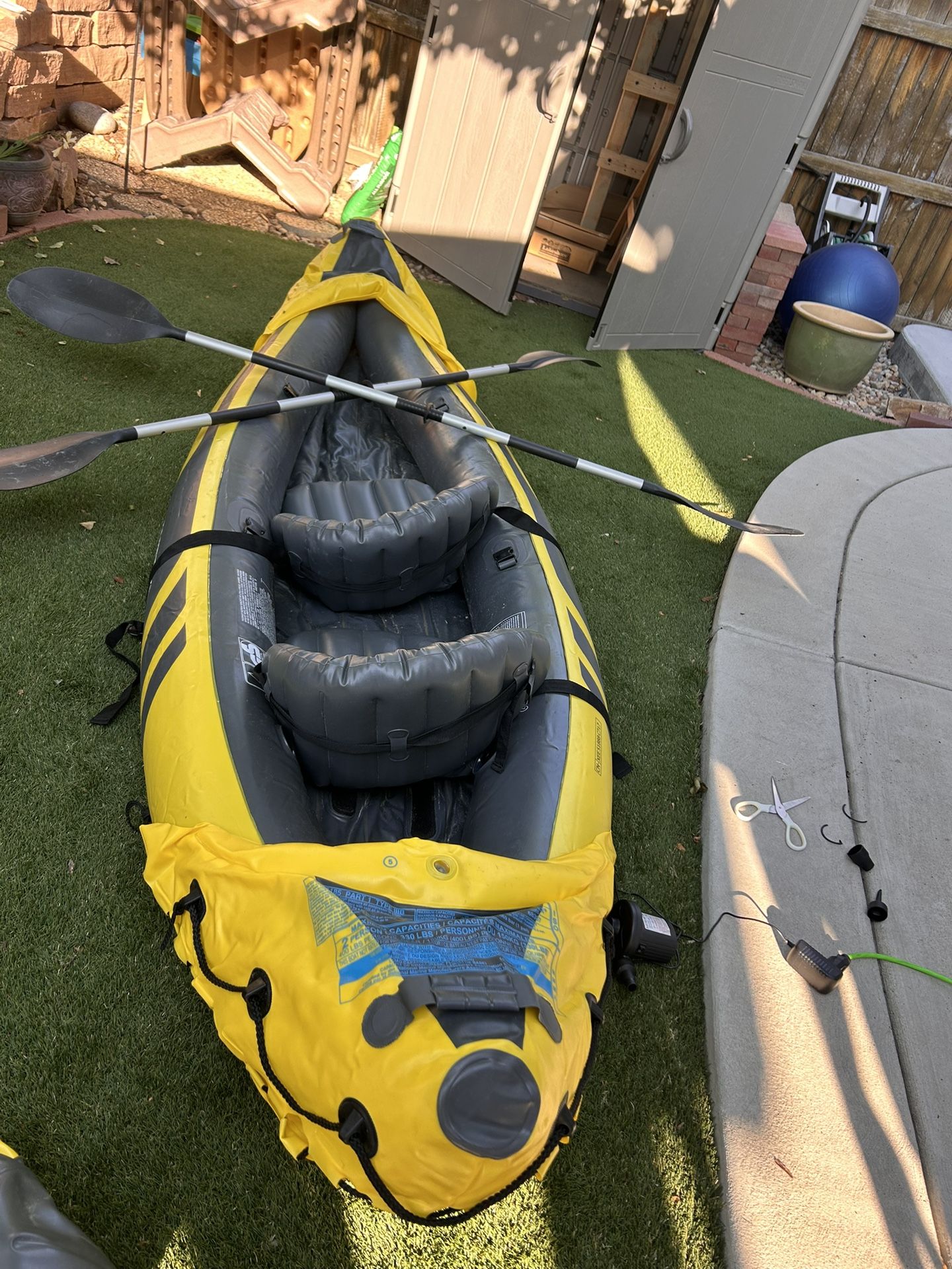 Intex Explorer K2 Inflatable Kayak Set