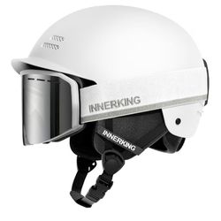 Ski Helmet and Goggles Set