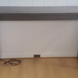 Grey Wood Console Sofa Table Desk