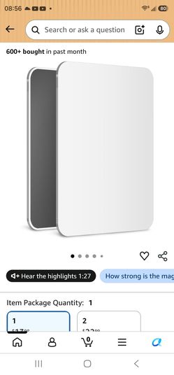 Magnetic locker mirror