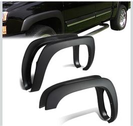 Fender Flares Compatible with Chevy Silverado GMC Sierra 1500 / 2500 / 3500 HD 99-06 68.4" 78" 69.2" 96" Inch Fleetside 4pcs Wheel Flares OE Style Mat
