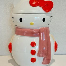 Hello Kitty Snowman Jar 