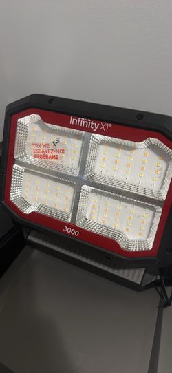 Infinity X1, Dual Powered Solar USB Rechargeable Utility Work Light | 3000 Lumen