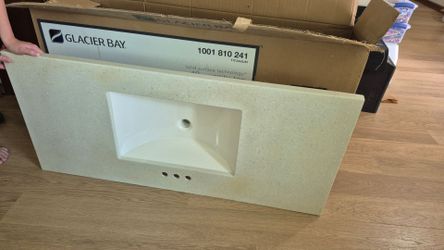 Bathroom Vanity Top 49"x22" with built in sink