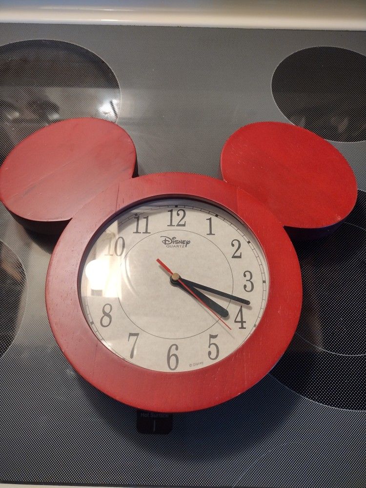 Disney Quartz Mickey Mouse Ears Clock 