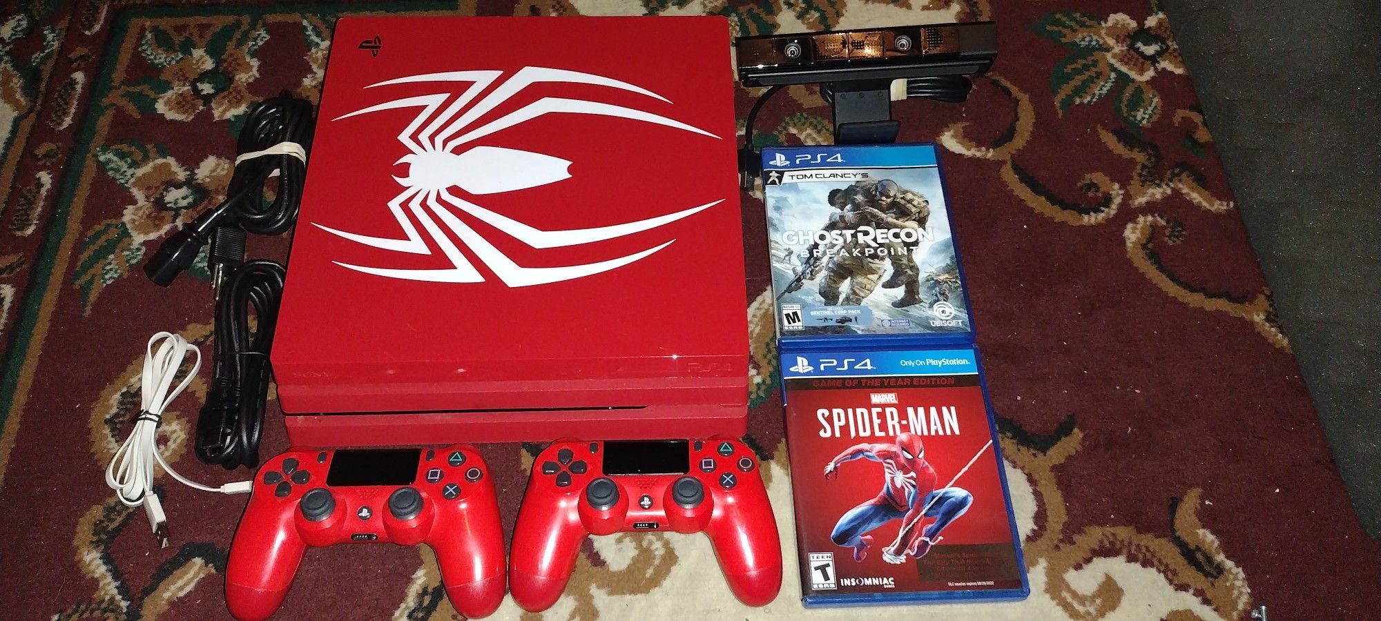 SONY PLAYSTATION 4 PS4 PRO LIMITED EDITION SPIDERMAN SYSTEM 2TB HARD DRIVE CONSOLE