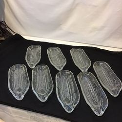 Vintage Corn On The Cob, Glass Side Dishes