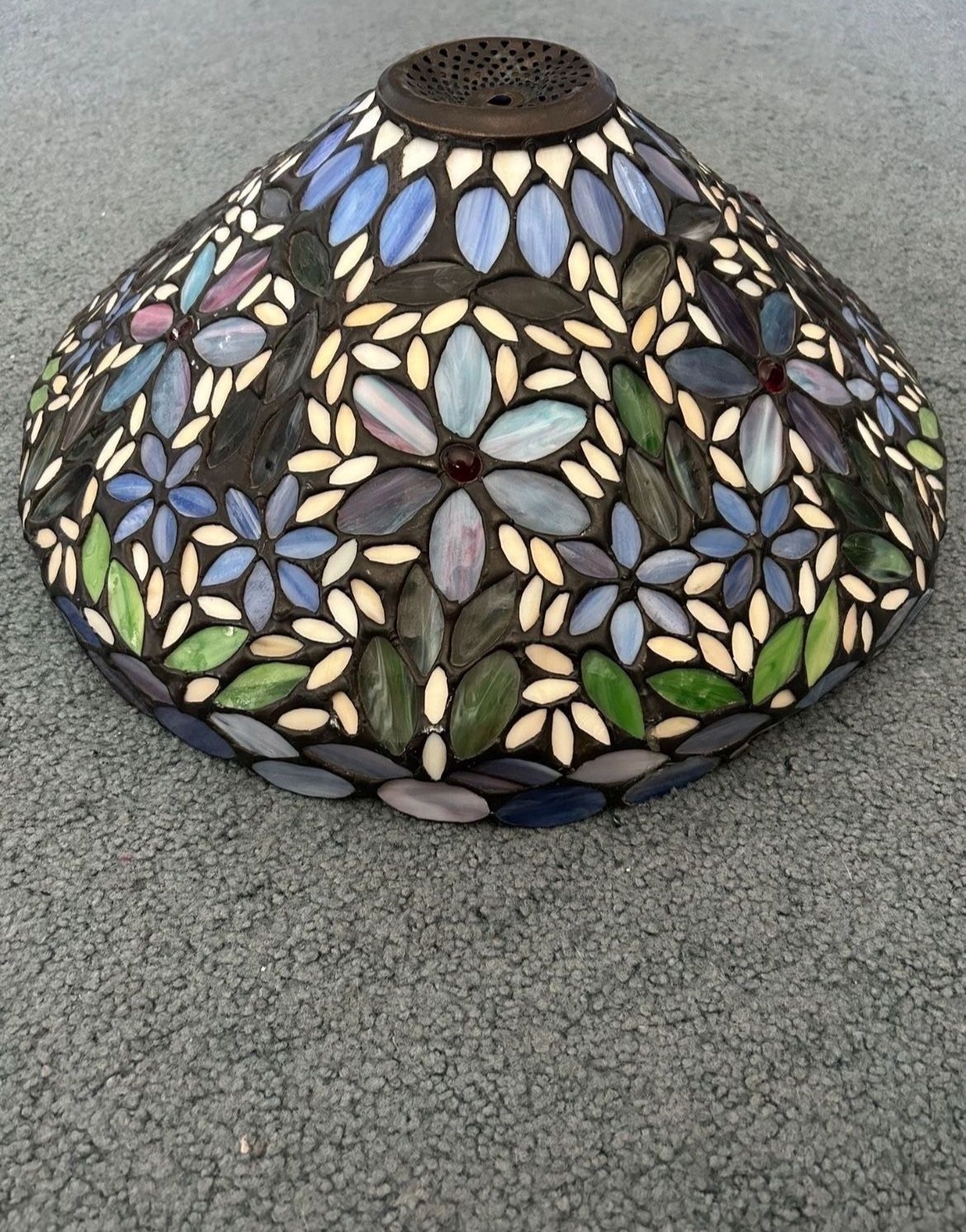 Tiffany Style Beaded Stained Glass Lamp Shade!