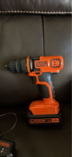 BLACK+DECKER 20V MAX Cordless Drill/Driver – Needs New Battery – $15