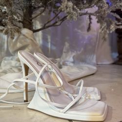 White Sandals Shows Woman 10 