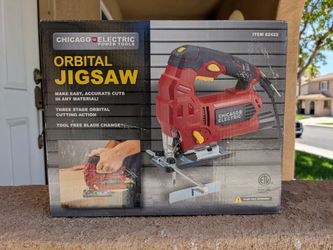 Chicago Electric Orbital Jigsaw + 15pc Blade Set