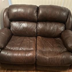 Leather Reclining Couch