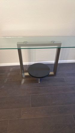 Glass entry table or tv stand