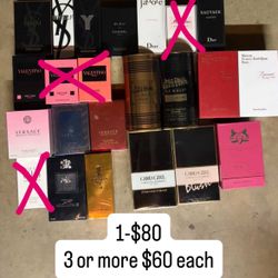 Cologne/perfume 70-125ml