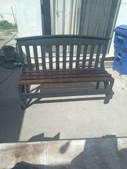 Wood Bench Weather Sealed For Out Side 54 inch wide