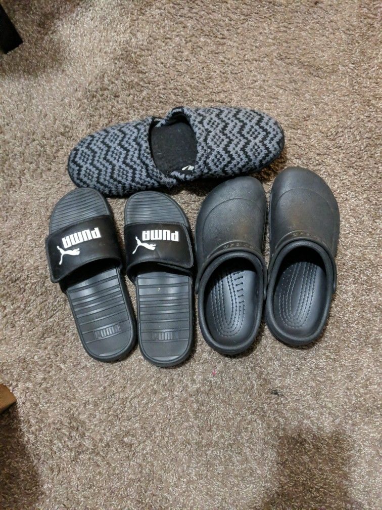 Crocs, Pantunflas Y Huaraches, $40 Total