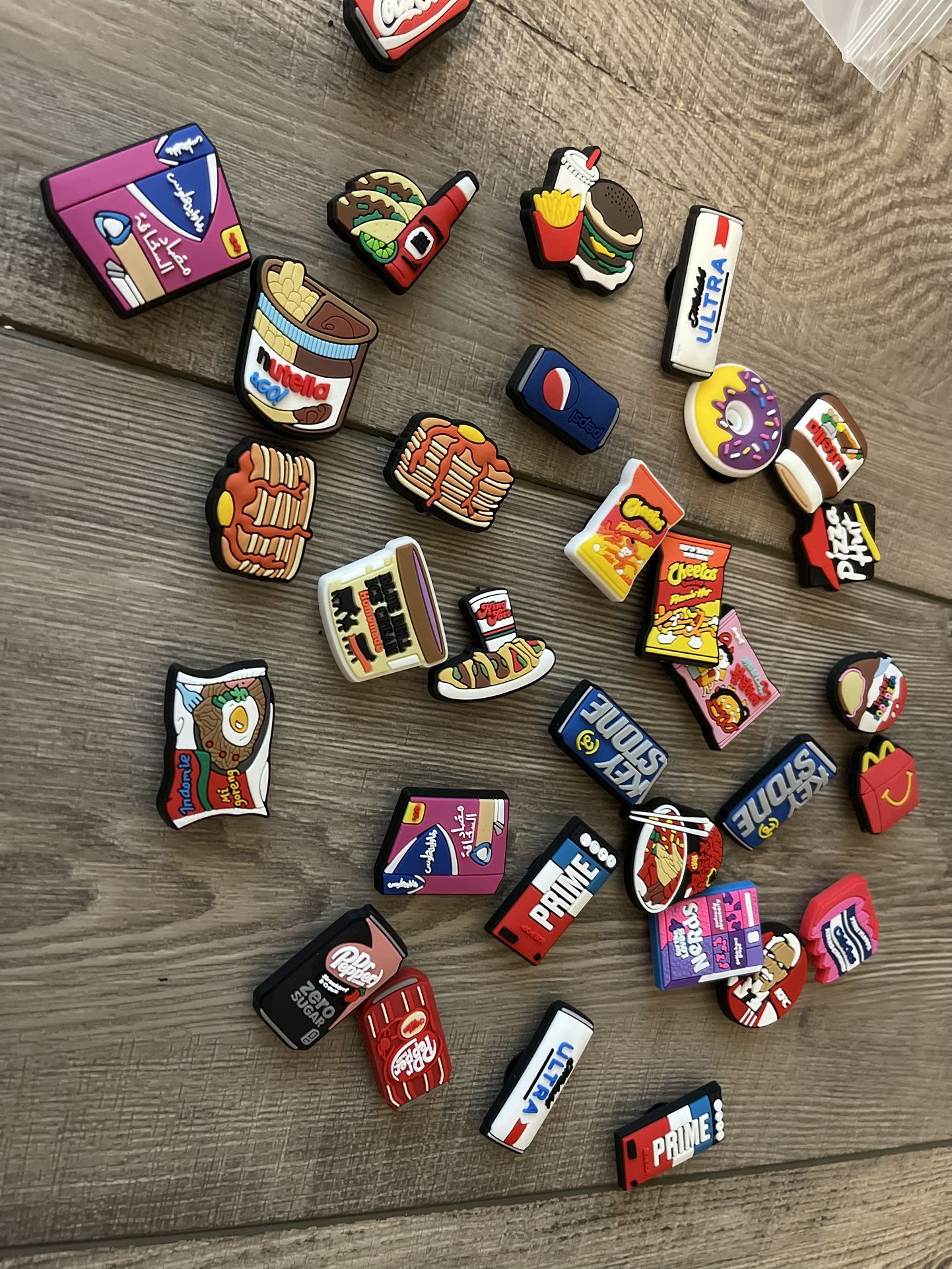 Fast Food Shoe Charms For Women Men Mexican Food Bulk Snacks Clogs Accessories Shoe Decoration Accessories for Party Favor