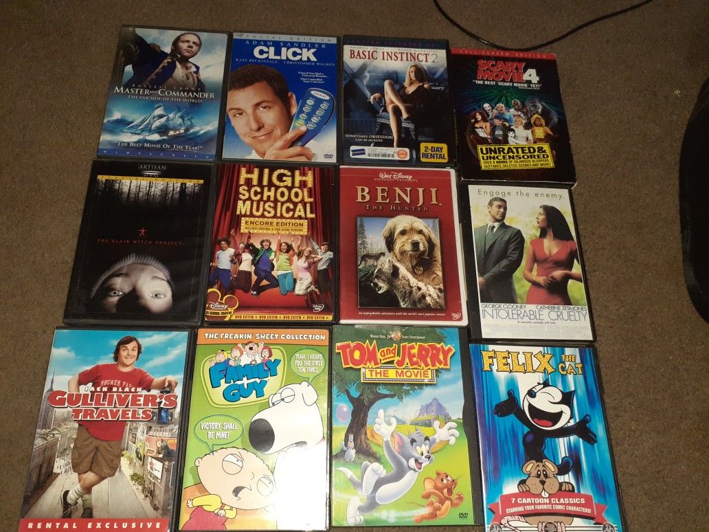 DVD Movies and TV shows
