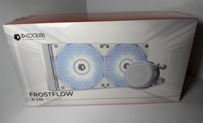ID-COOLING FrostFlow x 240 WHITE CPU Water Cooler for AMD and Intel AIO