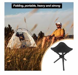 Brand new $12 Travel Folding Camping Stool, Outdoor Tripod Seat, Folding Camping Chairs,Fishing Chair for Camping Party Mountaineering Picnic Beach Ga