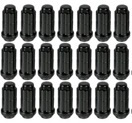 Gorilla Lug Nuts K6TS-14150BGR // Black - Set of 20