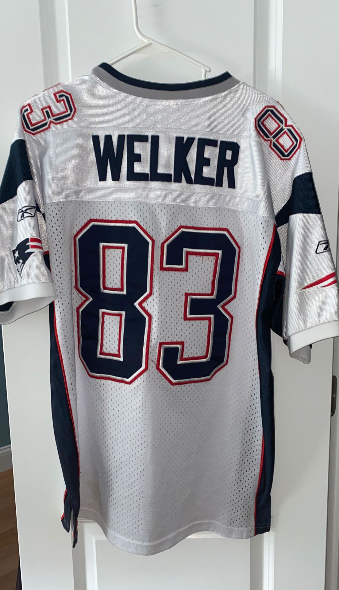 Stitched Patriots Away Wes Welker Jersey