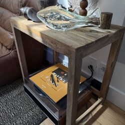 Wood Side Table